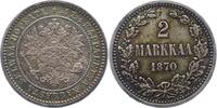 Finnland 2 Markkaa Alexander II. von Rußland 1855-1881. -