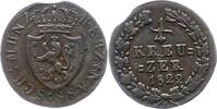 Nassau 1/4 Kreuzer Wilhelm 1816-1839. -