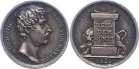 Bayern Silberne Miniaturmedaille Ludwig I. 1825-1848. -