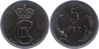 Dänemark 5 Öre 1 Christian IX. 1863-1906. -