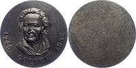 Personenmedaillen Einseitige Bronzemedaille Goethe, Johann Wolfgang von *1749 Frankfurt, +1832. -