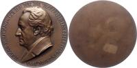 Personenmedaillen Einseitige Bronzemedaille Goethe, Johann Wolfgang von *1749 Frankfurt, +1832. -