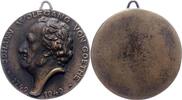 Personenmedaillen Einseitige Bronzegussmedaille Goethe, Johann Wolfgang von *1749 Frankfurt, +1832. -