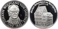 Personenmedaillen Silbermedaille Goethe, Johann Wolfgang von *1749 Frankfurt, +1832. -