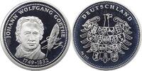 Personenmedaillen Silbermedaille Goethe, Johann Wolfgang von *1749 Frankfurt, +1832. -