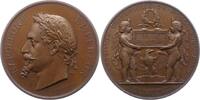 Frankreich Bronzemedaille Napoleon III. 1852-1870. -
