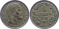 Dänemark 4 Skilling Frederik VII. 1848-1863. -