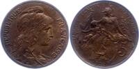 Frankreich 5 Centimes Dritte Republik 1870-1940. -