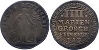 Braunschweig-Wolfenbüttel 4 Mariengroschen Feinsilber Ferdinand Albrecht II. 1735. -