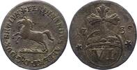 Braunschweig-Wolfenbüttel 6 Pfennig Ferdinand Albrecht II. 1735. -