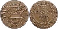 Mecklenburg-Rostock, Stadt 3 Pfennig -