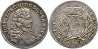 Sachsen-Albertinische Linie 1/6 Taler Johann Georg III. 1680-1691. -