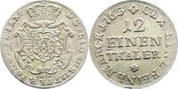 Sachsen-Albertinische Linie 1/12 Taler Friedrich Christian 1763. -