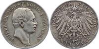 Sachsen 2 Mark Friedrich August III. 1904-1918. -