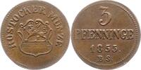 Mecklenburg-Rostock, Stadt 3 Pfennig -