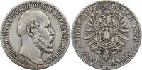 Mecklenburg-Schwerin 2 Mark Friedrich Franz II. 1842-1883. -