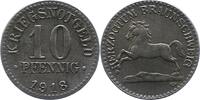 Braunschweig 10 Pfennig Eisen Herzogtum Braunschweig. -
