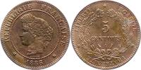 Frankreich 5 Centimes Dritte Republik 1870-1940. -
