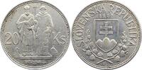 Slowakei 20 Korun Kronen Republik 1939-1945. -