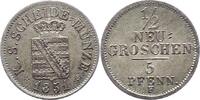 Sachsen-Albertinische Linie 1/2 Neugroschen Friedrich August II. 1836-1854. -