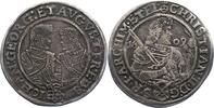 Sachsen-Albertinische Linie 1/2 Taler 1609 HB Christian II., Johann Georg I. und August 1601-1611. Schöne Patina. Winz. Schrötlingsfehler, sehr s...