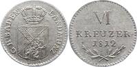 Baden-Durlach 6 Kreuer Carl Ludwig Friedrich 1811-1818. -