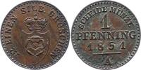 Lippe, Grafschaft Pfennig Paul Friedrich Emil Leopold 1851-1875. -