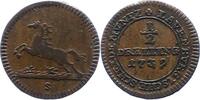 Lauenburg 1/2 Dreiling Georg II. von Braunschweig-Calenberg-Hannover 1727-1760. -