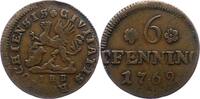 Mecklenburg-Rostock, Stadt 6 Pfennig -
