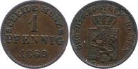 Hessen-Darmstadt Pfennig Ludwig III. 1848-1877. -