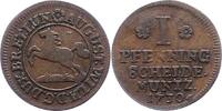 Braunschweig-Wolfenbüttel Pfennig August Wilhelm 1714-1731. -