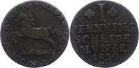 Braunschweig-Wolfenbüttel Cu Pfennig Karl 1815-1830. -