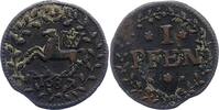 Braunschweig-Lüneburg-Celle Pfennig Georg Wilhelm 1665-1705. -