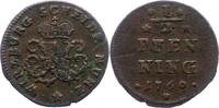 Würzburg-Bistum 1/2 Pfennig 1760 Adam Friedrich von Seinsheim 1755-1779.... 14,00 EUR Differenzbesteuert nach §25a UStG zzgl. 5,00 EUR Versand