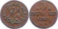 Mecklenburg-Rostock, Stadt 3 Pfennig -