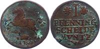 Braunschweig-Lüneburg-Celle Pfennig Georg Wilhelm 1665-1705. -