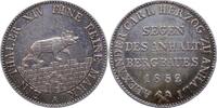 Anhalt-Bernburg Ausbeutetaler Alexander Carl 1834-1863. -