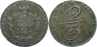 Brandenburg-Preußen 2/3 Taler Friedrich Wilhelm II. 1786-1797. -