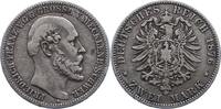 Mecklenburg-Schwerin 2 Mark Friedrich Franz II. 1842-1883. -