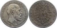 Mecklenburg-Schwerin 2 Mark Friedrich Franz II. 1842-1883. -