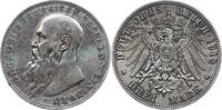 Sachsen-Meiningen 3 Mark Georg II. 1866-1914. -