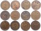 Kleinmünzen 2 Pfennig -