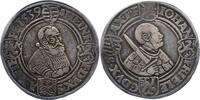 Sachsen-Kurfürstentum Taler Johann Friedrich und Heinrich 1539-1542. -