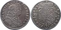 Anhalt-Zerbst 2/3 Taler Carl Wilhelm 1667-1718. -