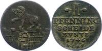 Anhalt-Bernburg Pfennig Victor Friedrich 1721-1765. -