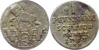 Anhalt-Bernburg Pfennig Victor Friedrich 1721-1765. -