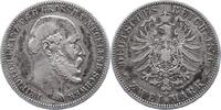Mecklenburg-Schwerin 2 Mark Friedrich Franz II. 1842-1883. -