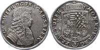 Anhalt-Zerbst 2/3 Taler Carl Wilhelm 1667-1718. -