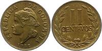 Kolumbien 2 Centavos Republik Kolumbien 1886-2010. -