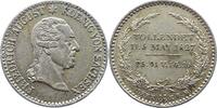 Sachsen-Albertinische Linie 1/6 Sterbetaler Friedrich August I. 1806-1827. -